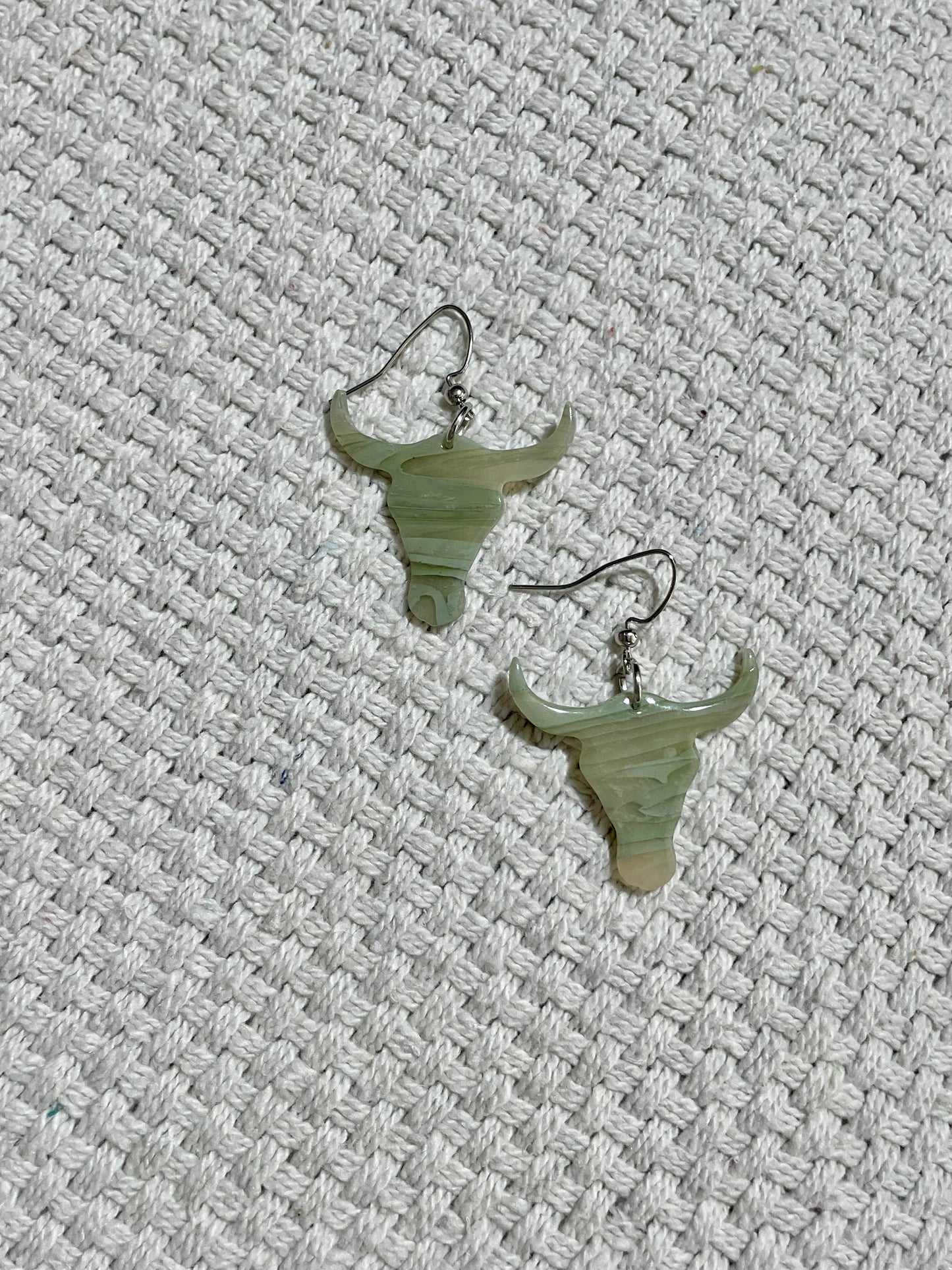Long Horn Hook Earrings