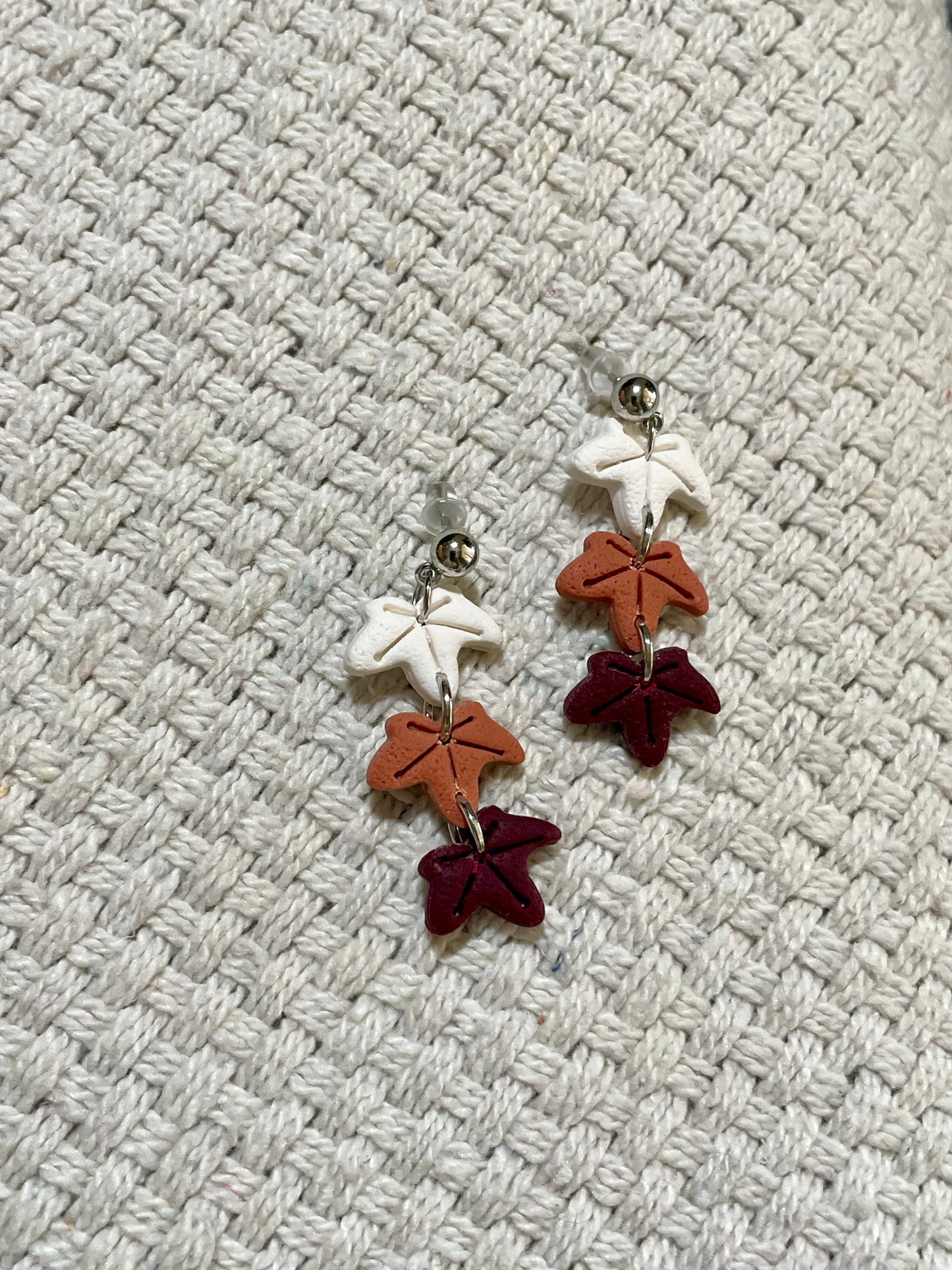 Mini Falling Leaves Earrings (Set of 3)