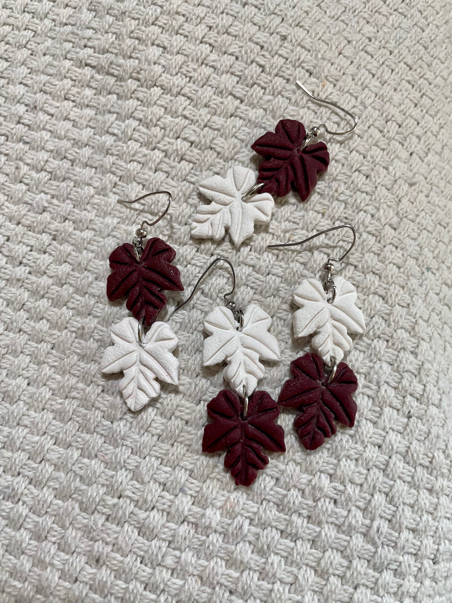 Double Falling Leaves Earrings