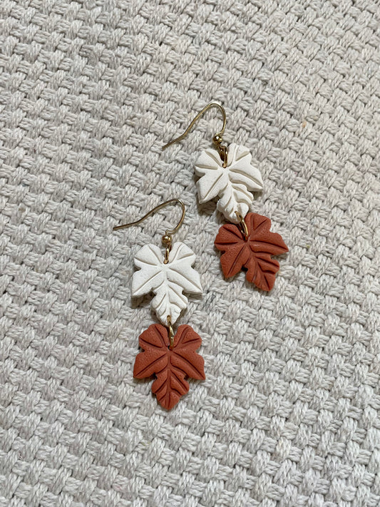 Double Leave Earrings