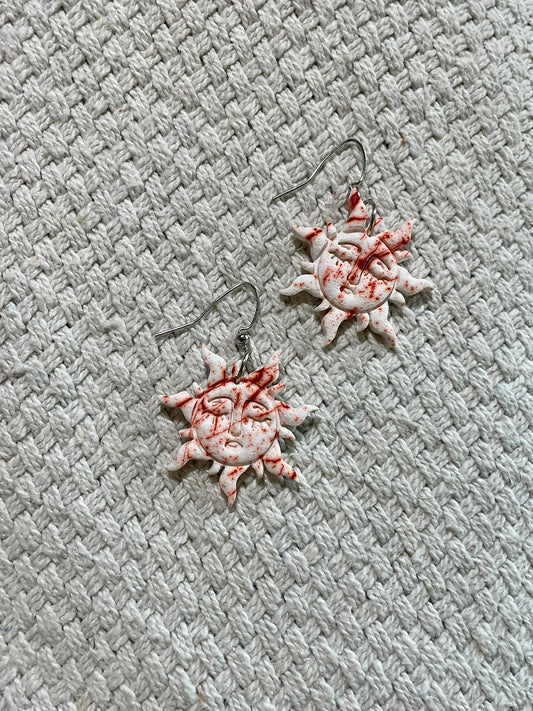 Bloody Mystic Sun Earrings