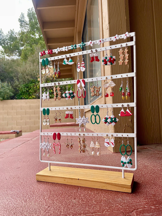 Candy Cane Stud Earrings