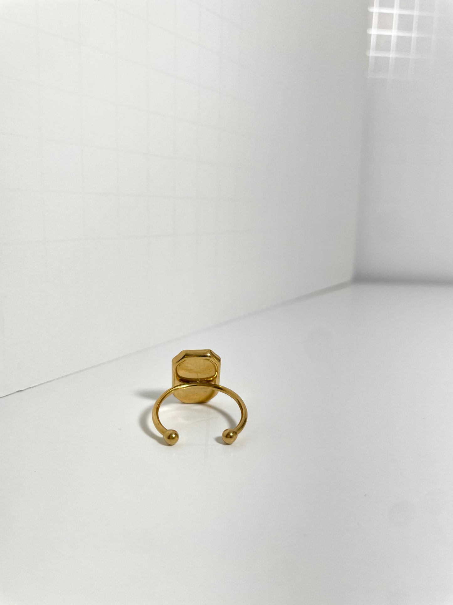 Soft Green Swirl Ring