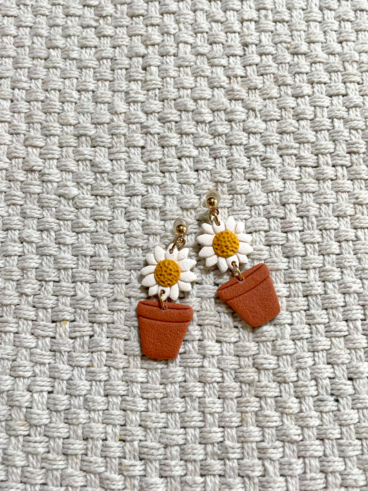 Potted Plant Earrings