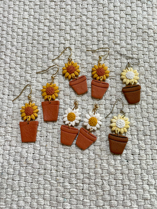 Potted Plant Earrings