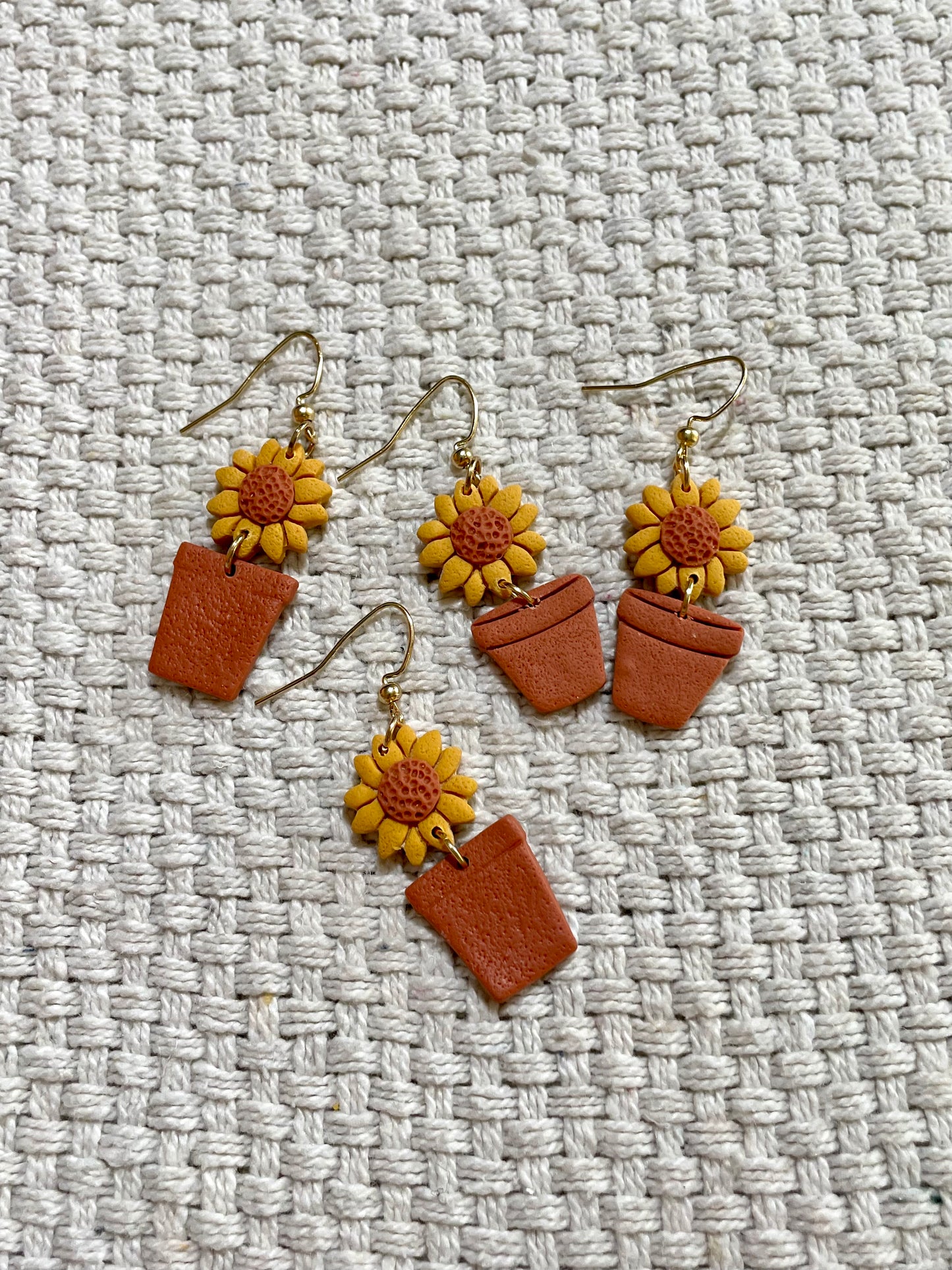 Potted Plant Earrings