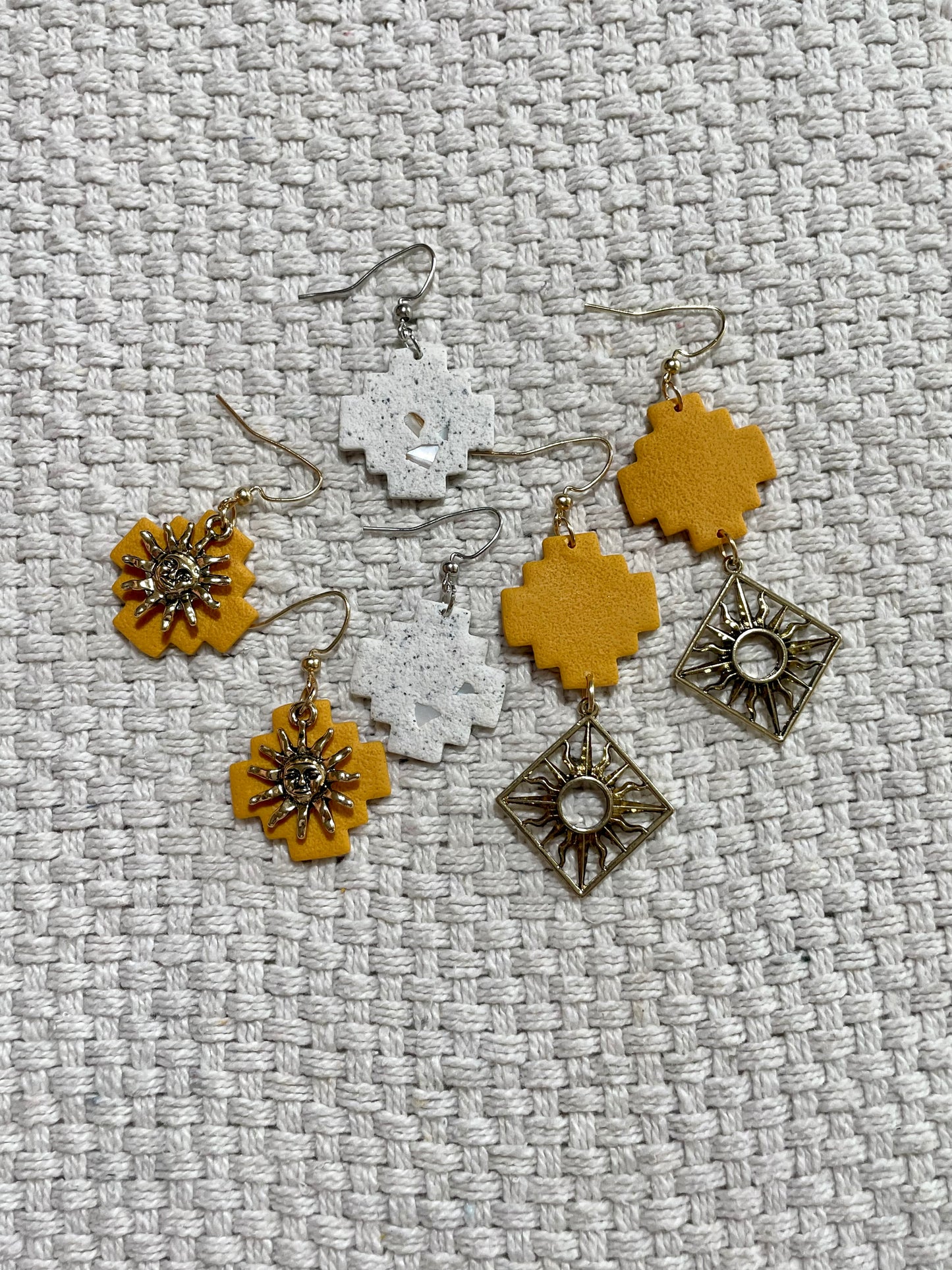 Aztec Drop Earrings