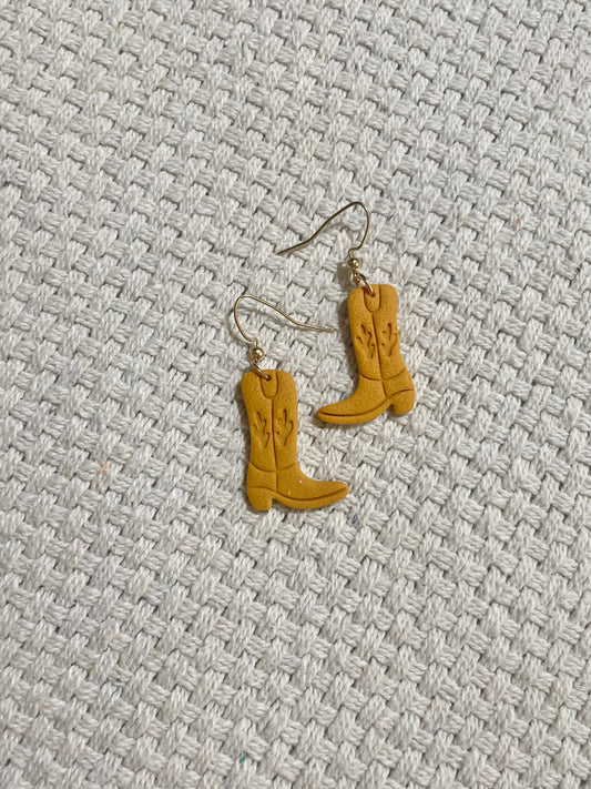 Cactus Cowboy Boot Earrings