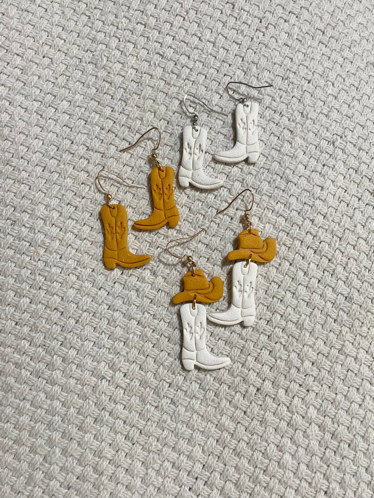 Cactus Cowboy Boot Earrings