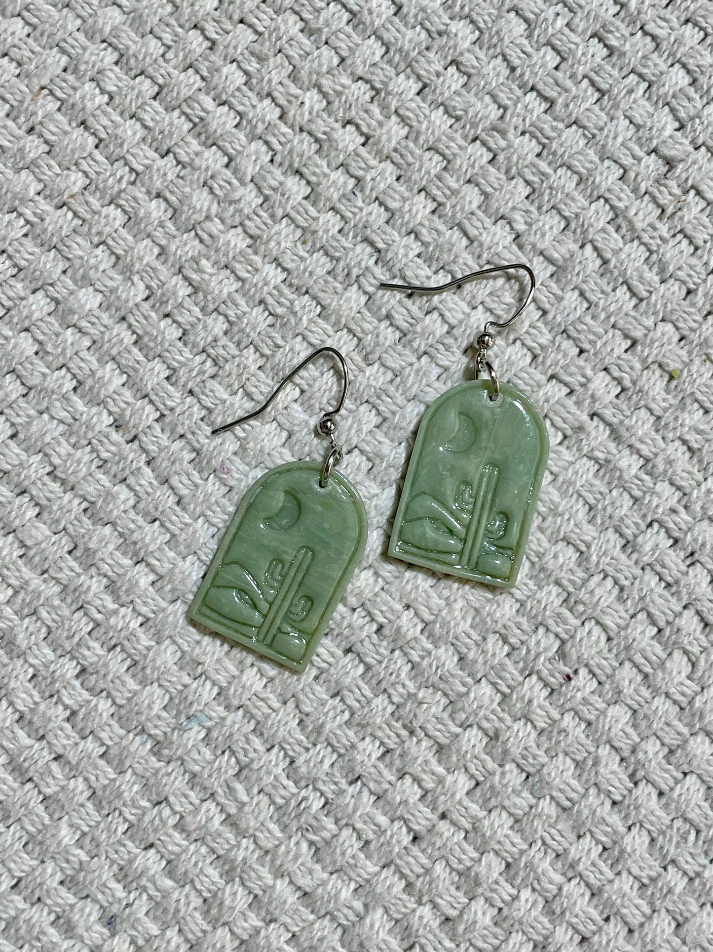 Painted Clay Earrings