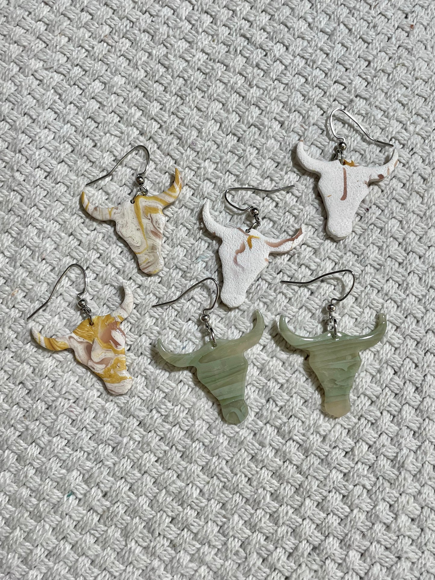 Long Horn Hook Earrings