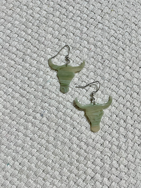 Long Horn Hook Earrings