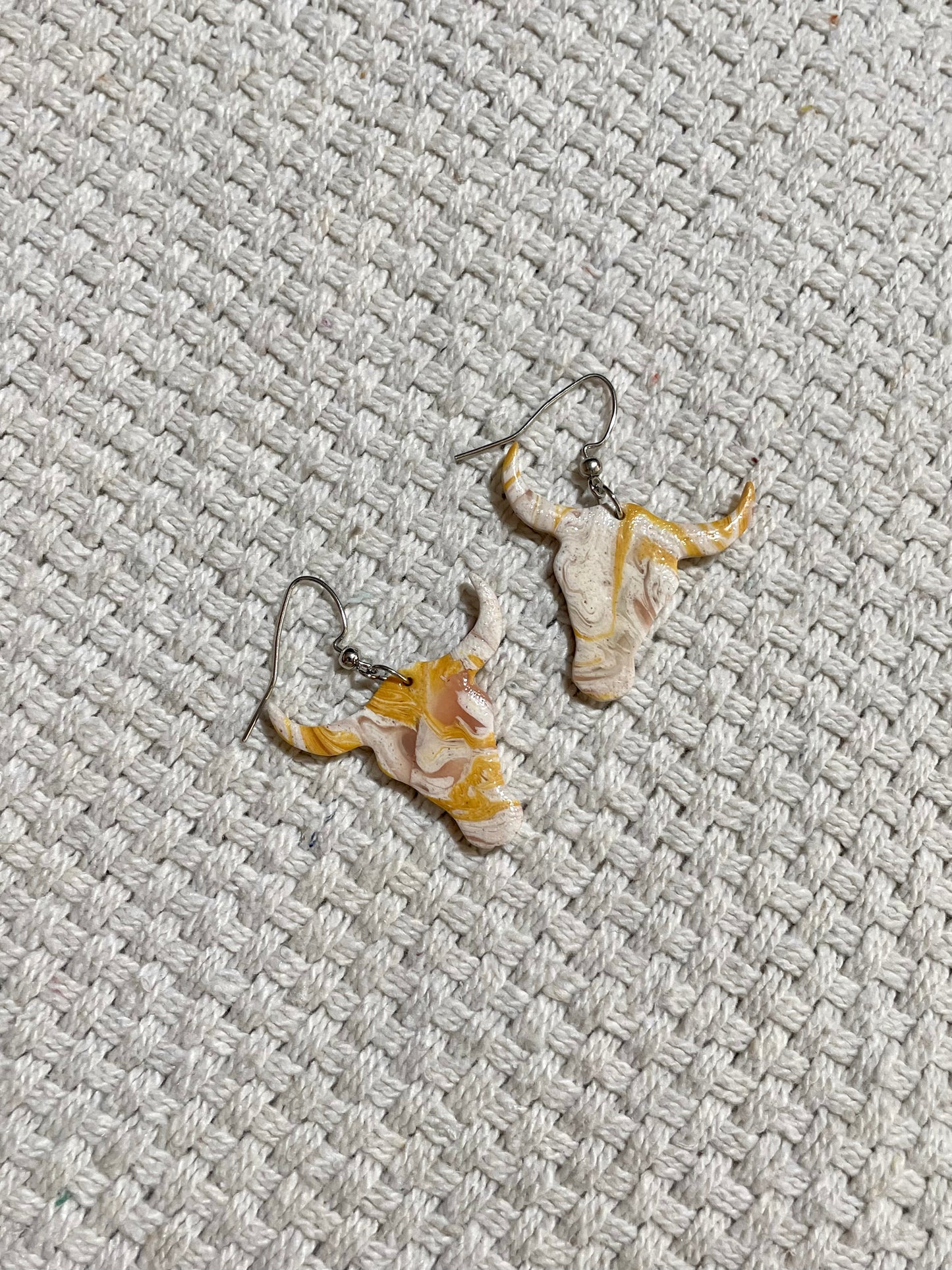 Long Horn Hook Earrings