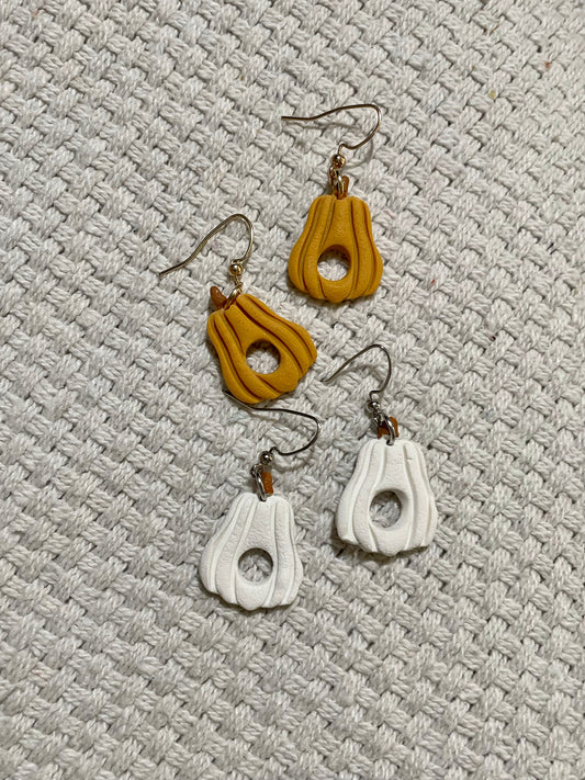 Pumpkin Hook Earrings