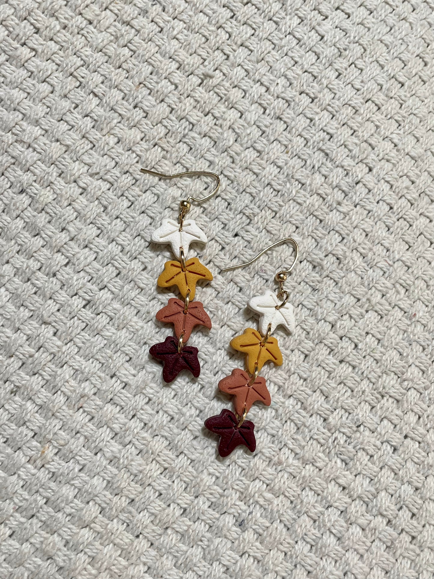 Mini Falling Leaves Earrings (Set of 4)
