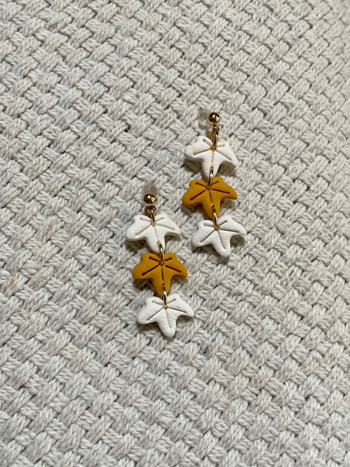 Mini Falling Leaves Earrings  (Set of 3)