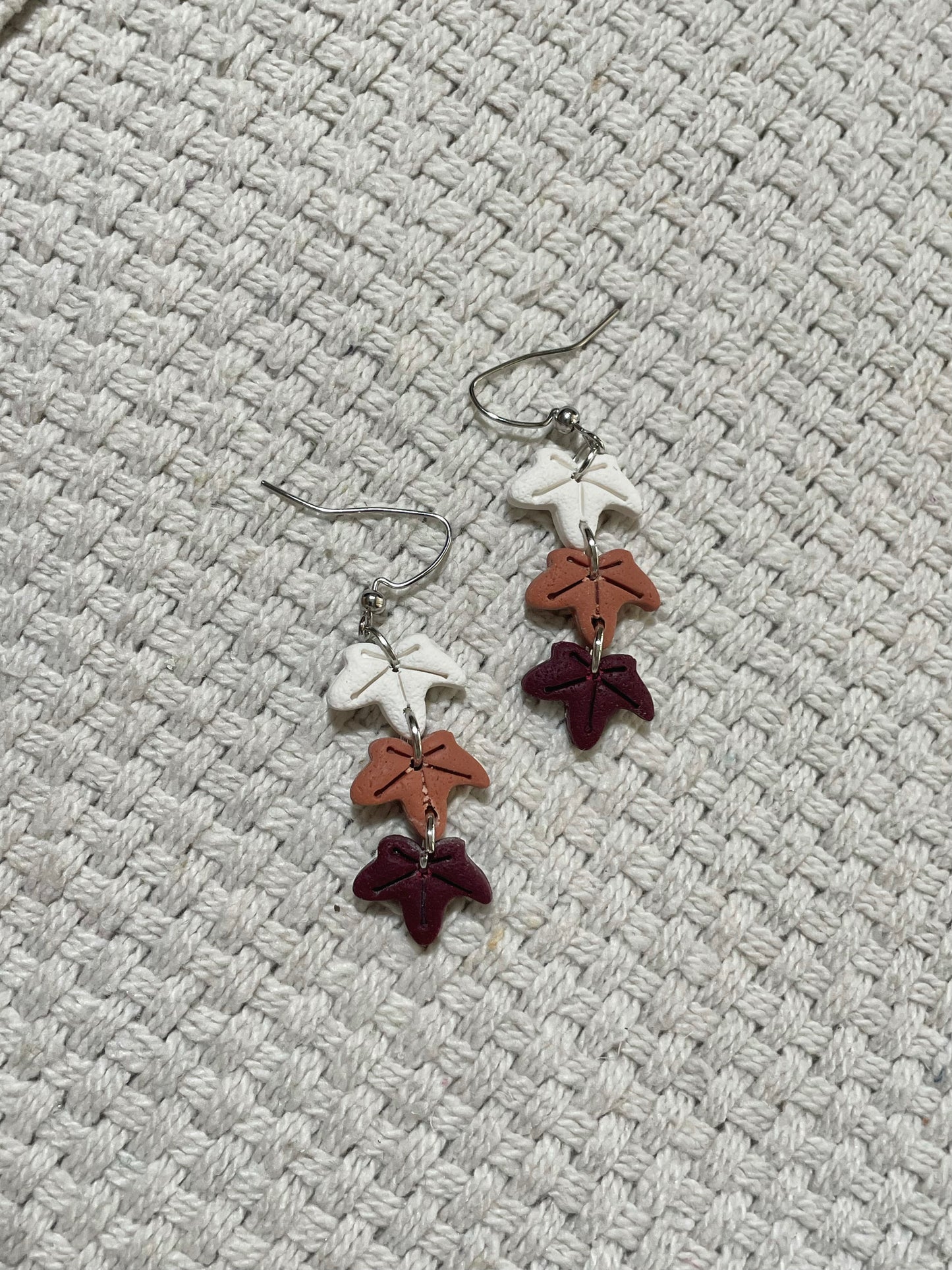 Mini Falling Leaves Earrings  (Set of 3)