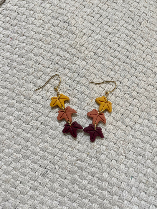Mini Falling Leaves Earrings
