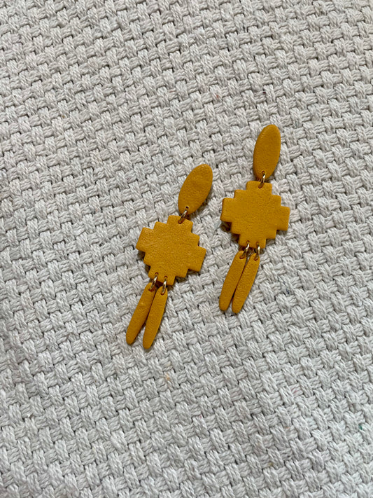 Aztec Drop Earrings