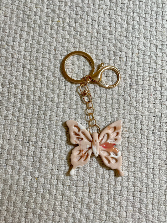 Gold Butterfly Keychains