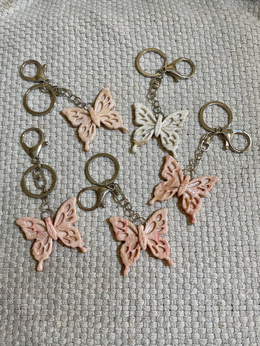 Silver ButterFly Keychains