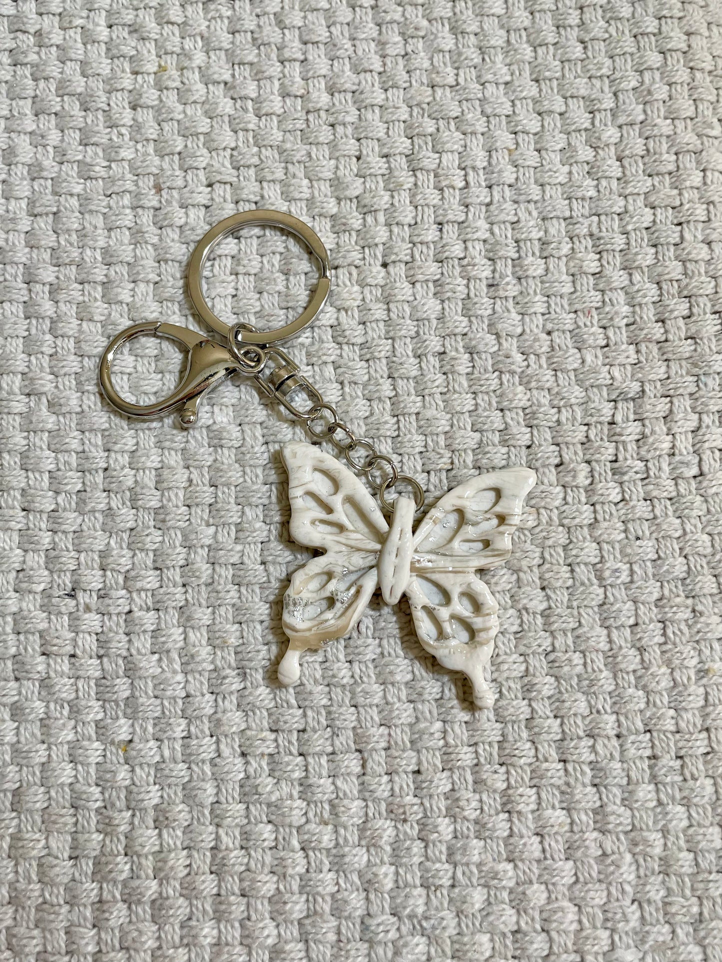 Silver ButterFly Keychains