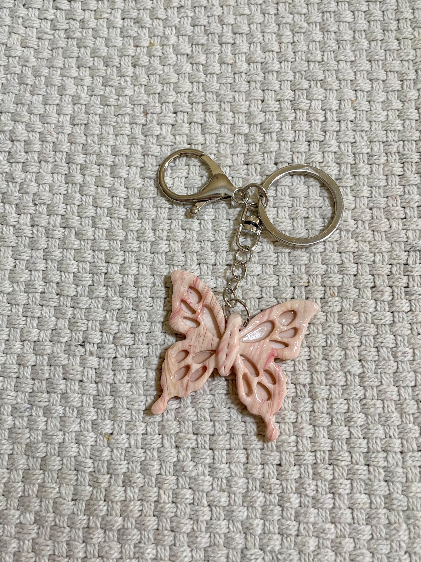 Silver ButterFly Keychains