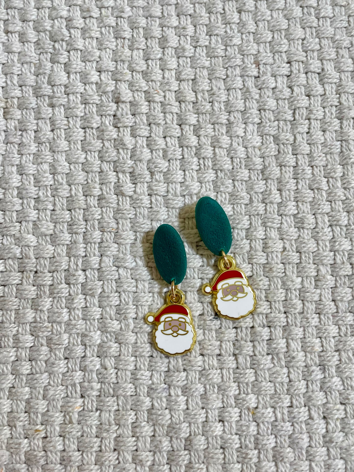 Stud Charm Drop Earrings