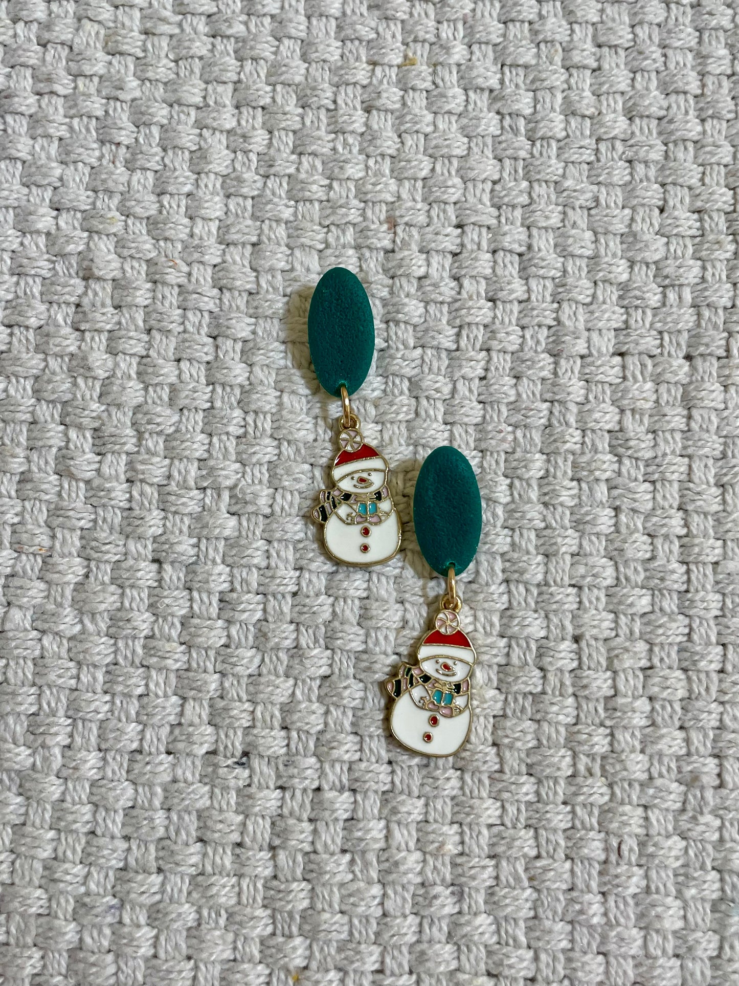 Stud Charm Drop Earrings