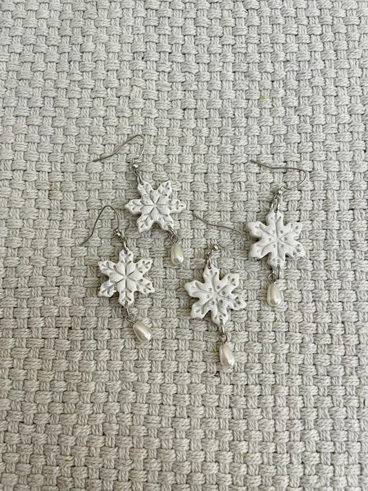 Snowflake Drip Earrings