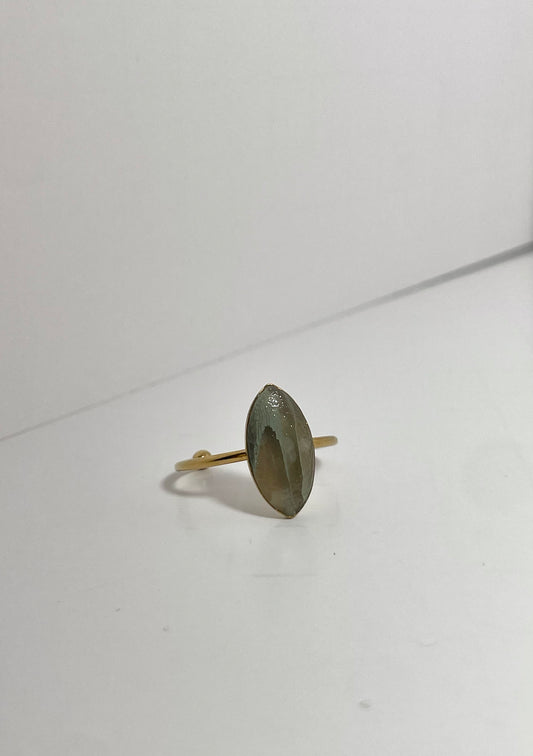 Sage Green Almond Rings