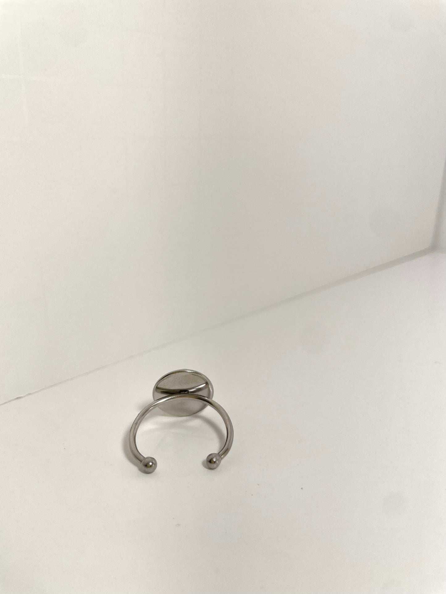 Sage Green Checkered Rings