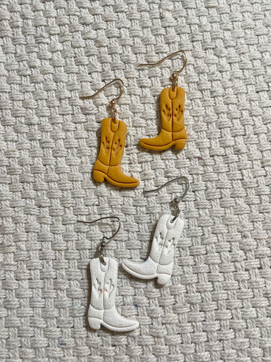 Cactus Cowboy Boot Earrings