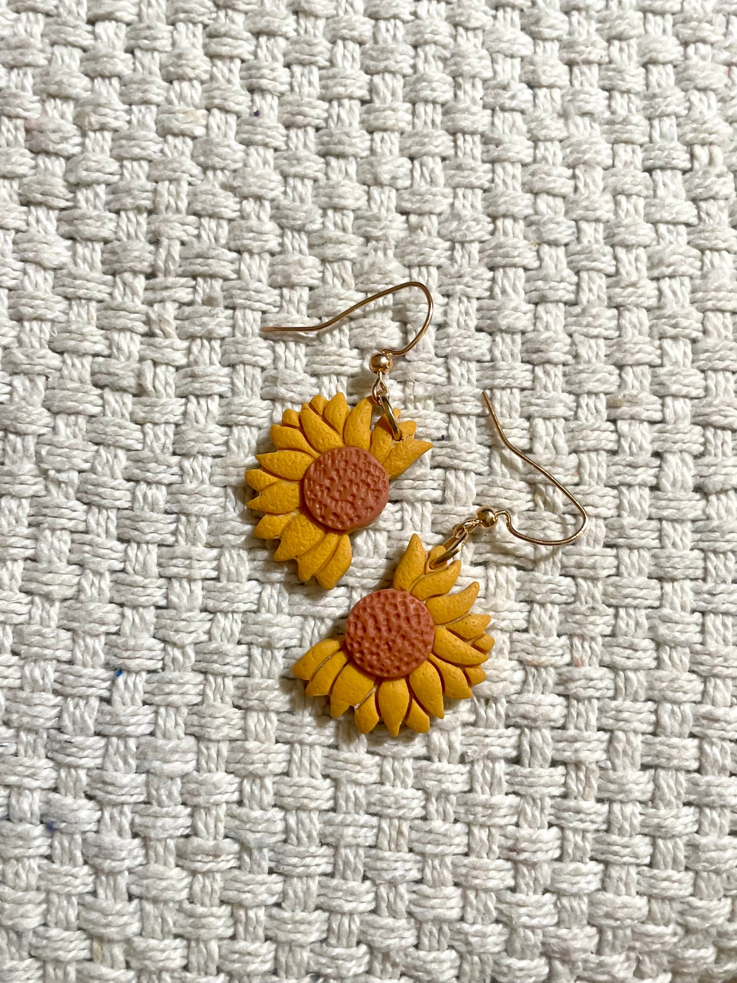 Big Sunflower earrings