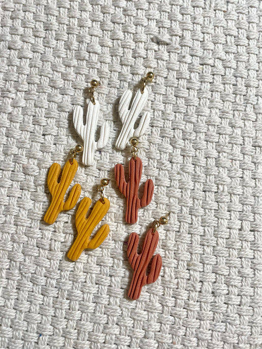 Lined Cactus Earrings